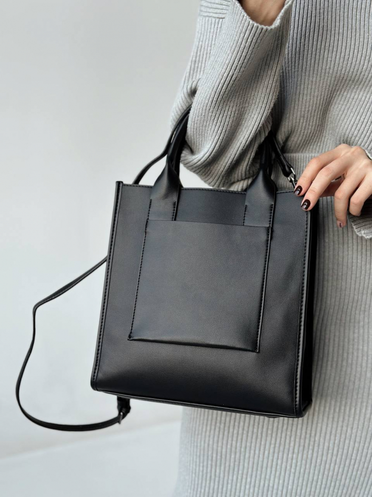 Женская кожаная сумка арт. ZHS290 BLACK купить - 8 800 руб. ХОЗЯИН БАРИН