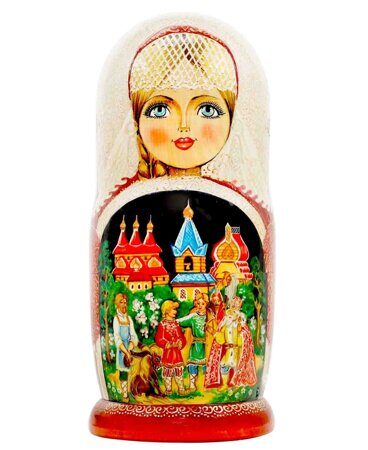 Матрешка Конек-горбунок, 15 мест, 33см (29250)