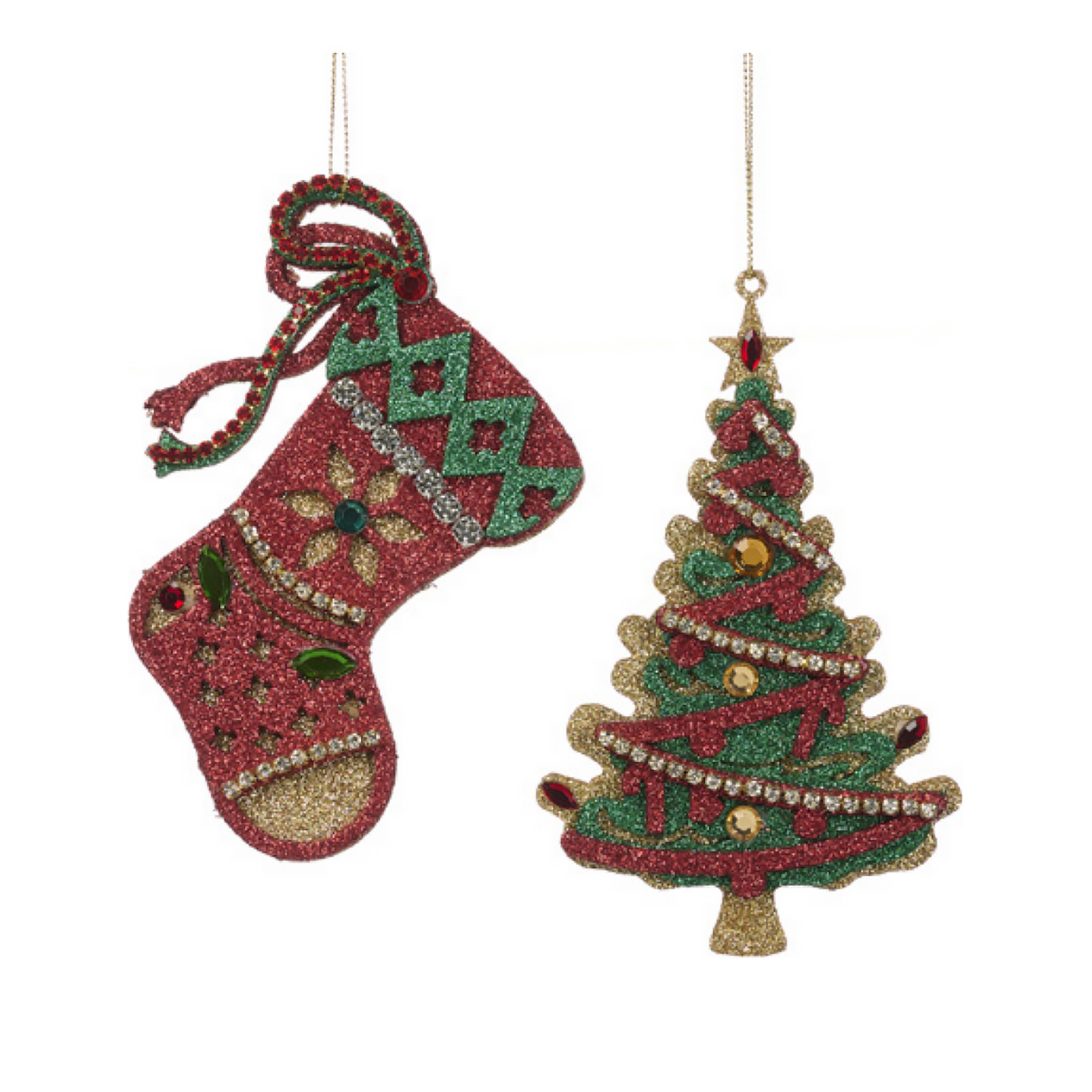 Набор ёлочных игрушек Jewel Tree, 2шт - купить в The Dar Store