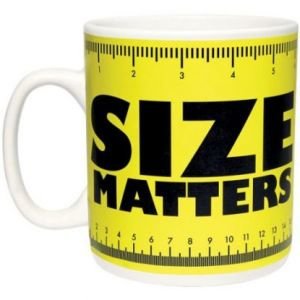 Большая керамическая кружка "Size Matters" (объем 900 мл)